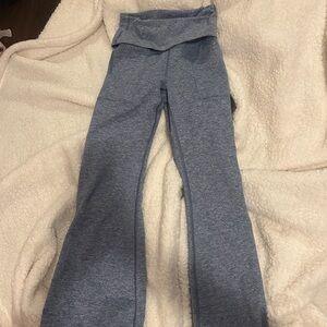 high rise fold over flare arie leggings